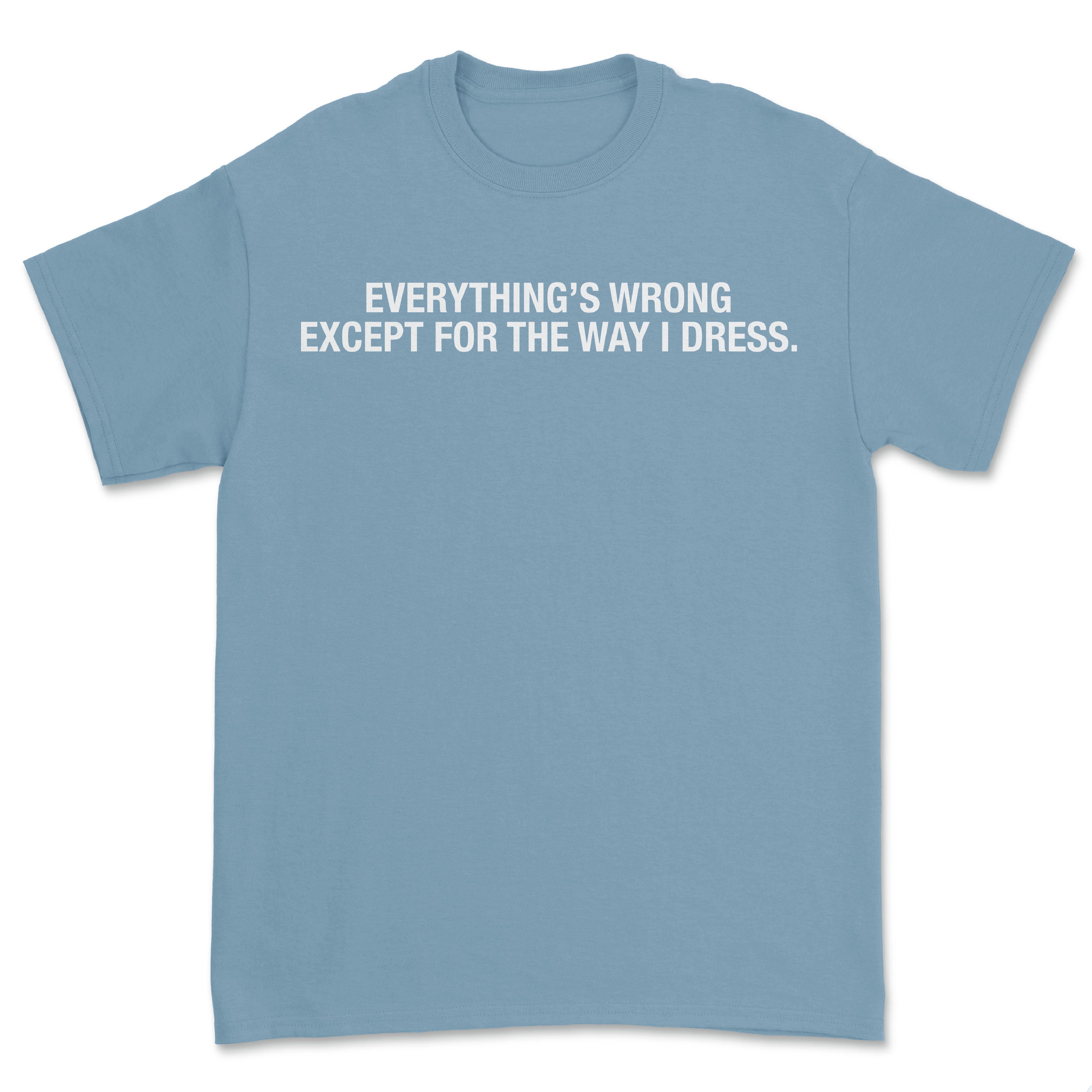 *Message Tee (Pale Blue)