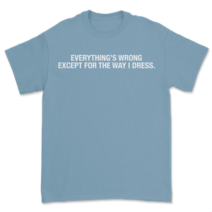 *Message Tee (Pale Blue)